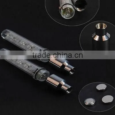 2016 new 5 LEDs Bike Wheel Tire Valve Cap Neon Light Bicycle Spoke Lamp