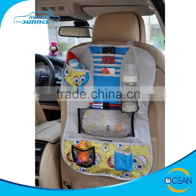 Sponge Bob Car Seat Back Organizer , Car Organizer Bag