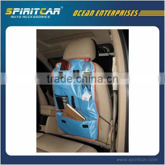 600D Oxford Car Backseat Organizer with Table Dest for Notebook