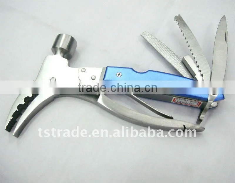 2014 new design multi tool stainless steel axep pomotion gift hammer multi hammer with axe