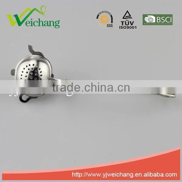 WCJ1065 Wooden Handle Stainless Steel Tea Ball Different Shape Tea Cup Shape