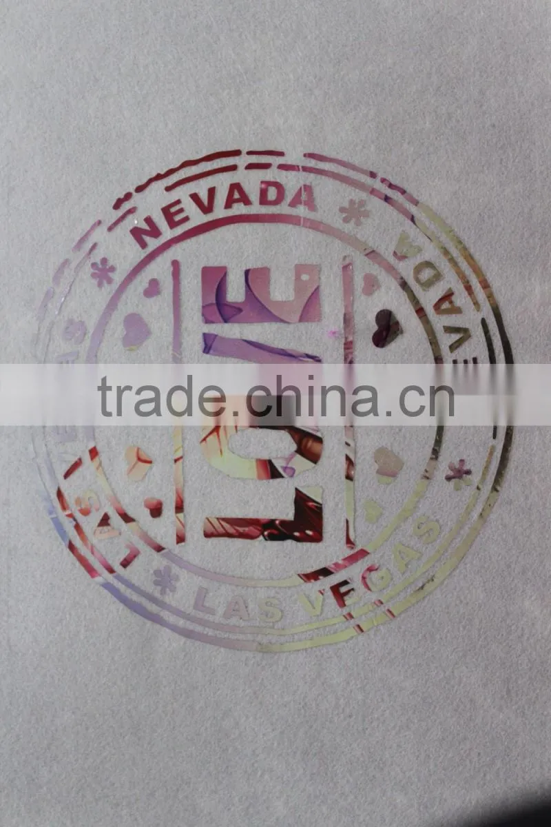 2017 sublimation holofoil souvenir city name heat transfer design