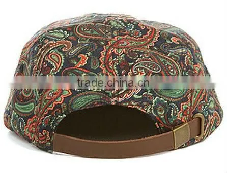 Spring causal cap custom 5 panel colorful flat brim hats