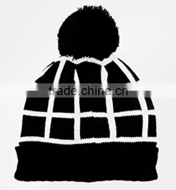 custom embroidery winter promotion cashmere knit hat