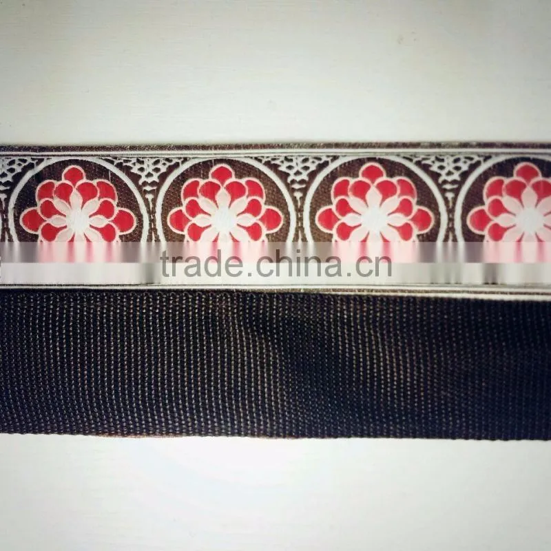 Custom high quality metal yarn jacquard ribbon for decoration