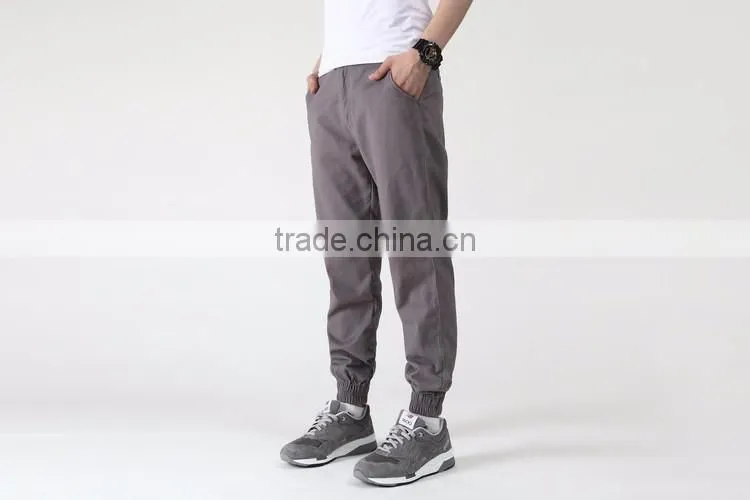 Custom latest design men cotton trousers chino jogger long pants