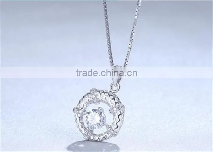 Fashion jewelry necklace 925 silver hollowed-out pendant charms for jewelry making