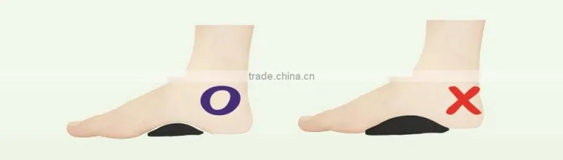 Durable arch support gel insole