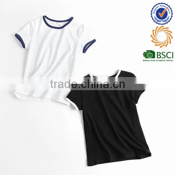 2017 new design sexy hot girl's cotton t shirt