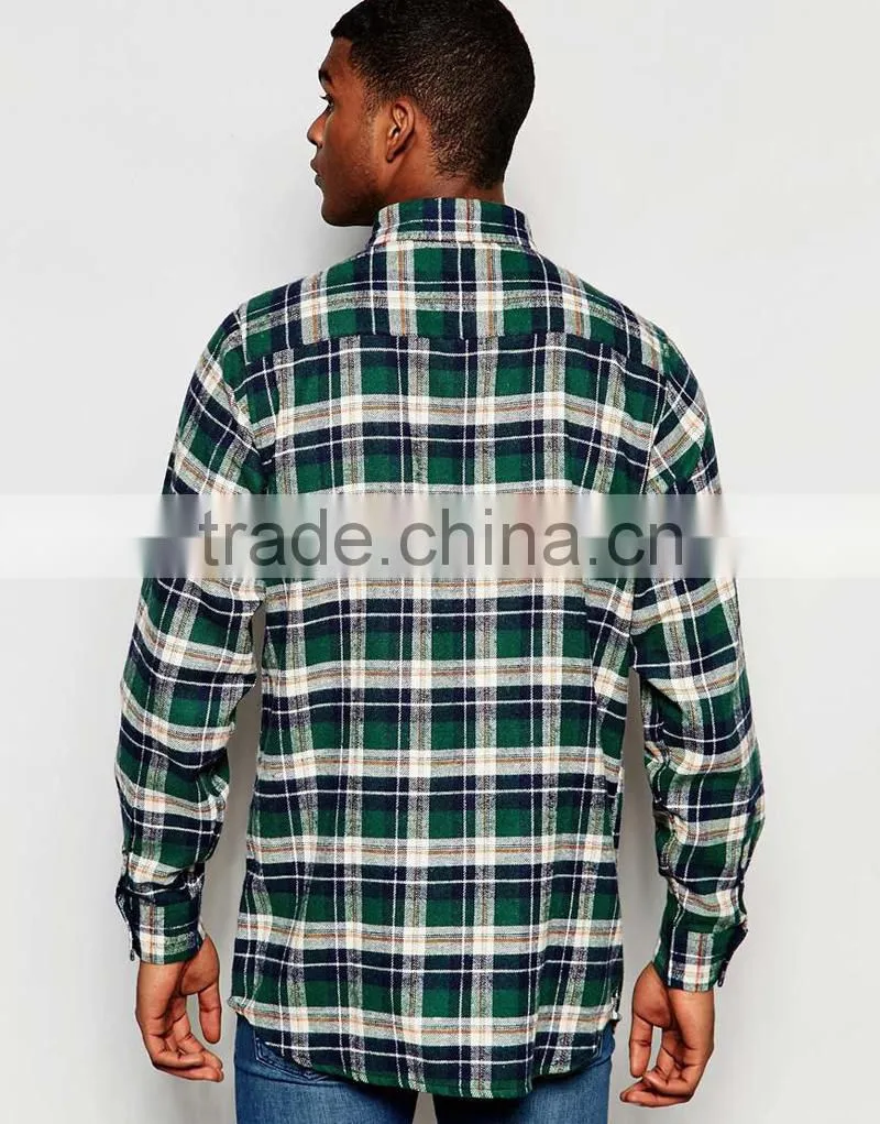 Vintage Checked Flannel Shirt for man