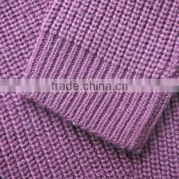 Purple fancy oullover casual men knitted sweater men