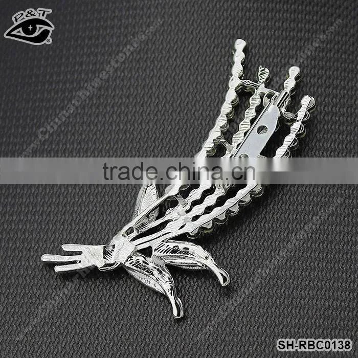 Fashion Brooches crystal magnetic brooch for dress