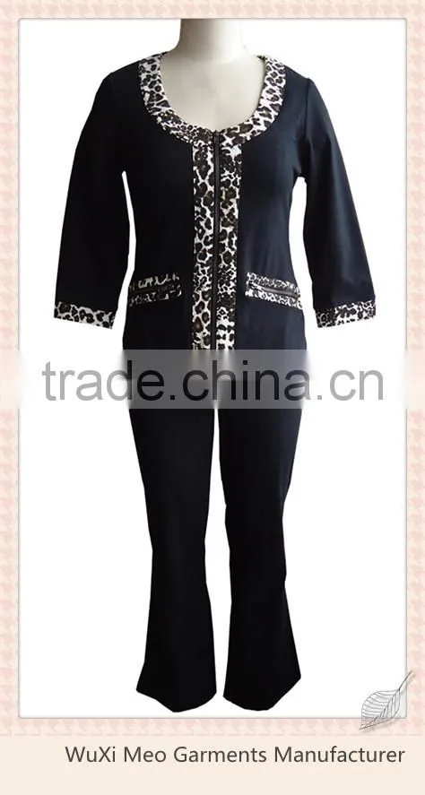 Women older casual suit neck designs for ladies suit