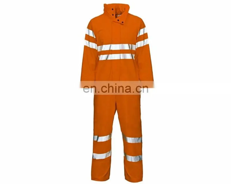 EN 343/EN 471 Hi Vis Storm Waterproof Coverall with hood