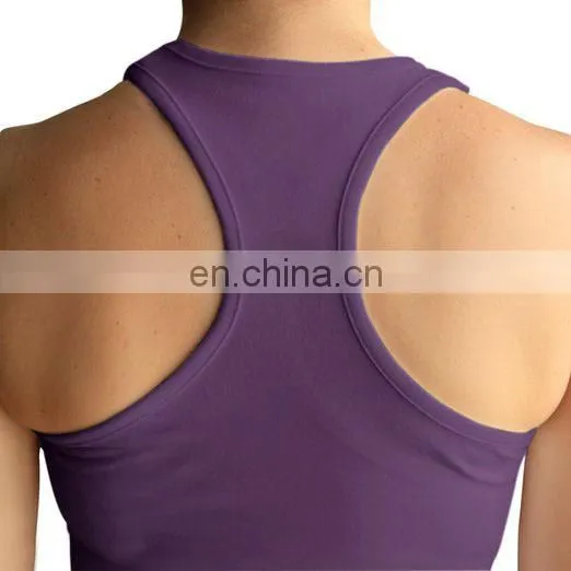 Plan Design High Quality Compression Women Sleeveless Yoga Tank Top