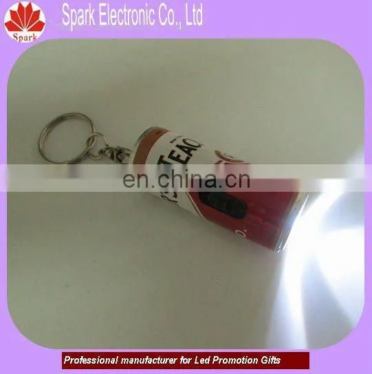 led can shape keychain plastic promotional items