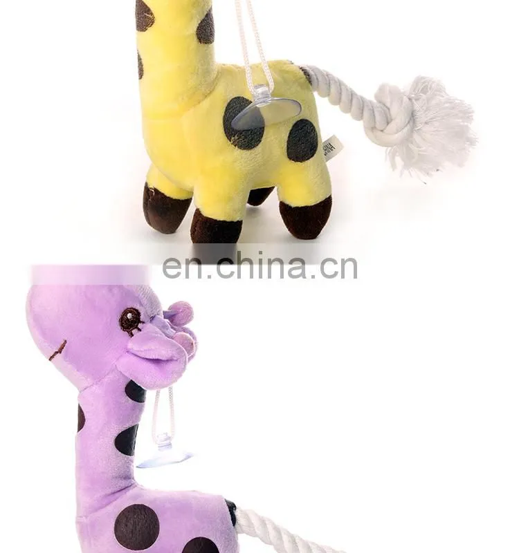 2014 cute plush giraffe pet toy