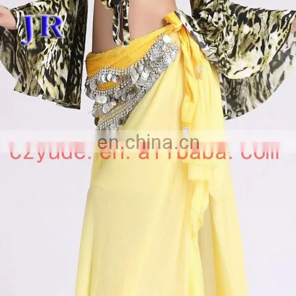 Cheap 400 coins belly dance hip scarf with silver coins Y-2008#