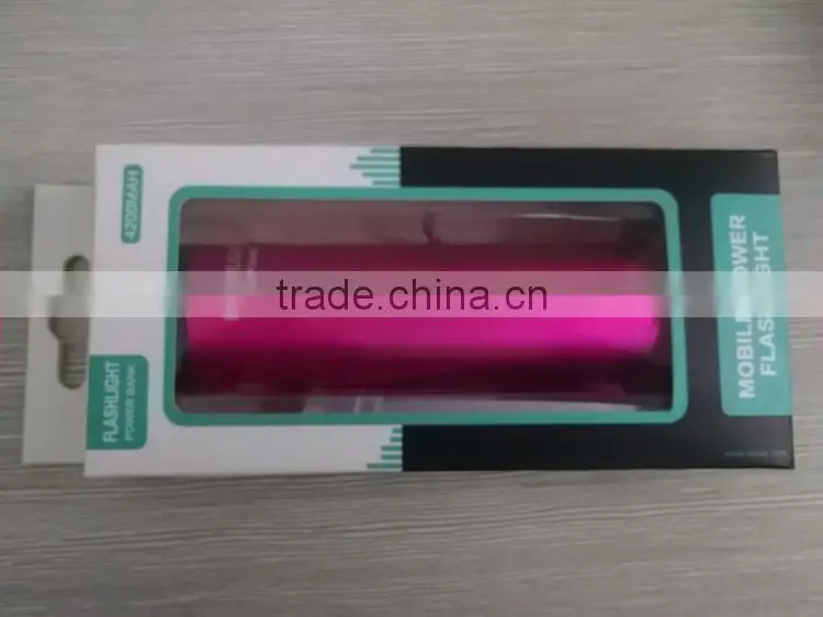 Beautiful LED rechargeable torch with power bank