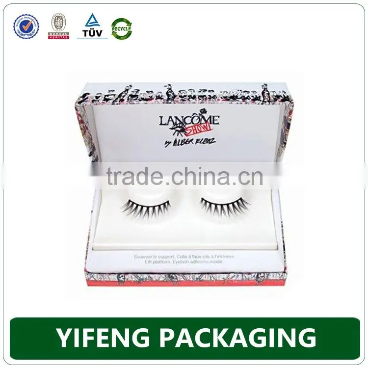Guangzhou factory custom printing eyelash packaging, custom eyelash packaging, eyelash box wholesale