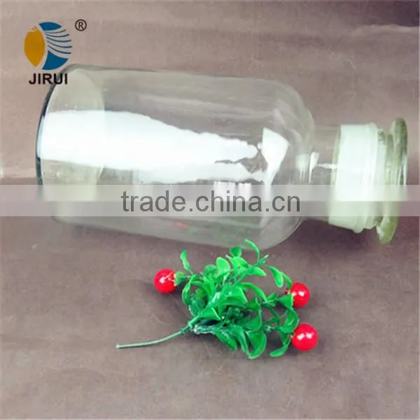 2500ml& 5000ml & 7000ml big clear reagent glass bottle with gass lid