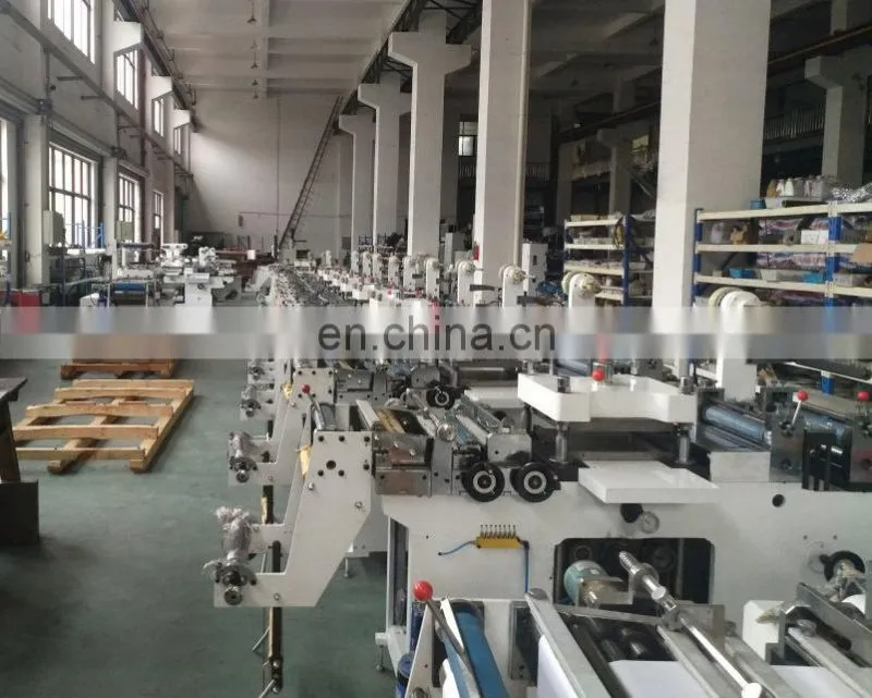 USK320 Roll to Roll Automatic Self Adhesive Blank Barcode Sticker Rotary Kiss Die Cutter Slitter Rewinder Machine