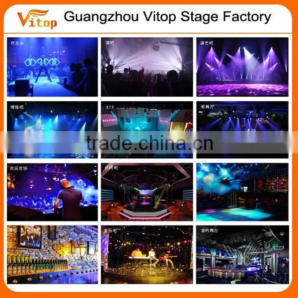 Vitop factory stage mini flat par light 18x3watt rgb 3in1 indoor mini par light