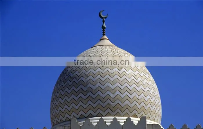 Fiberglass reinforced roof steel structure mosque dome