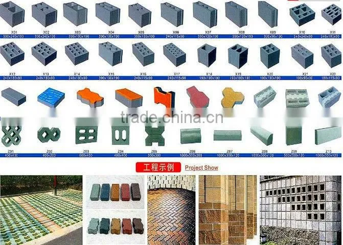 hydraform interlocking block making machine DS8-15 full-automatic concrete block making machine price in india