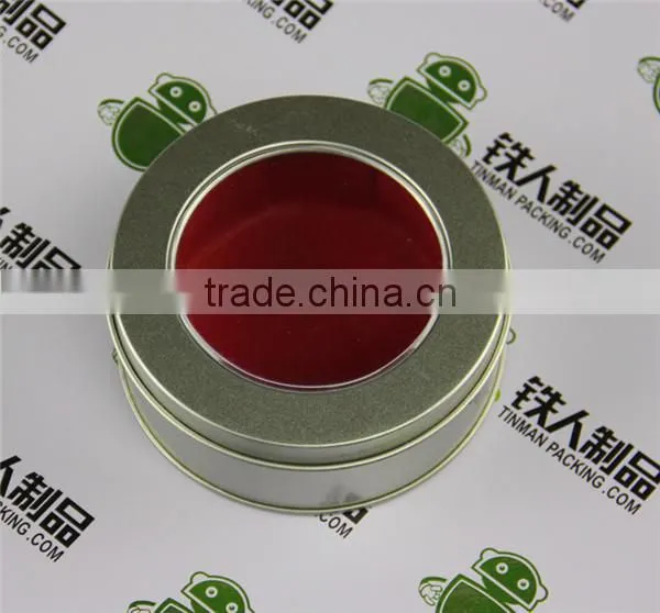 Round Candle Tin with PVC window