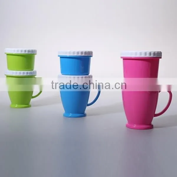 plastic 200ml snack box and 300ml plasic mug with lid