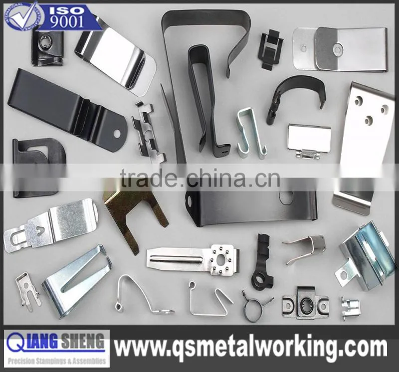 customized OEM aluminum stainless steel brass metal small spring clips