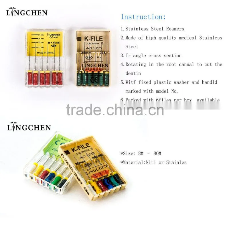 dental reamers and files