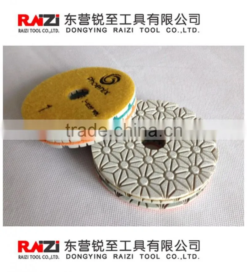 3 step Wet Polishing Pad White Resin