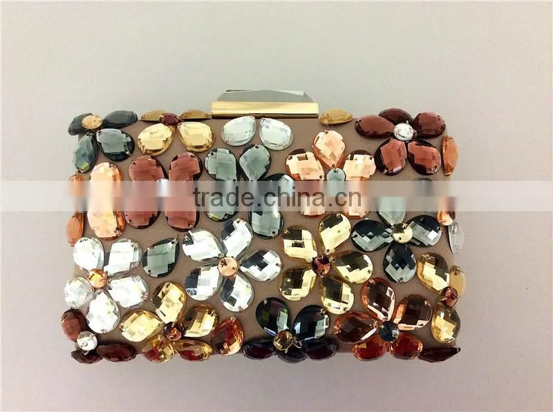 Factory price lady sexy Vogue clutch bag embellished