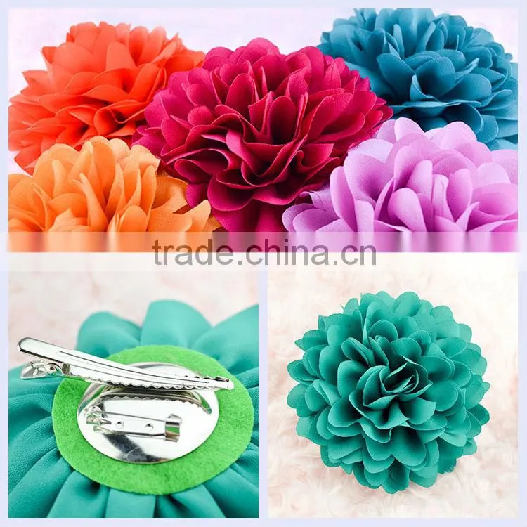 China cheap hair ornaments spring green big hair rose flower pin