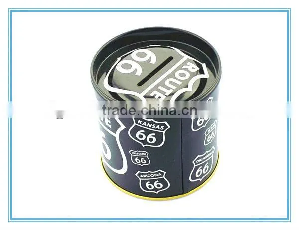 custom coin saving tin can,coin bank tin can