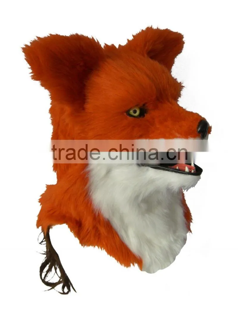 head rubber latex masks 2016 fox mask Simple design masquerade halloween animal party mask