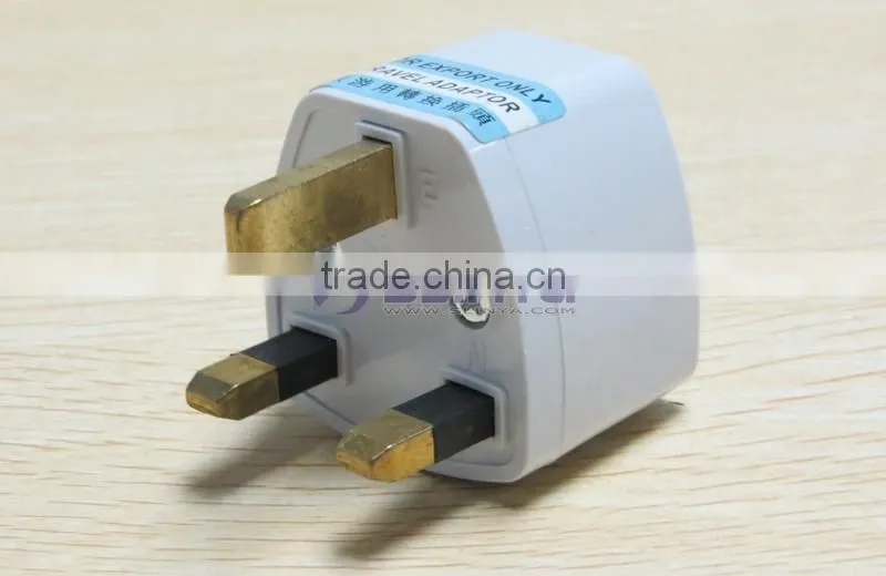 Wholesales Cheap Price AU US EU to UK Adapter Converter 3 Pin AC Power Plug Adaptor Connector