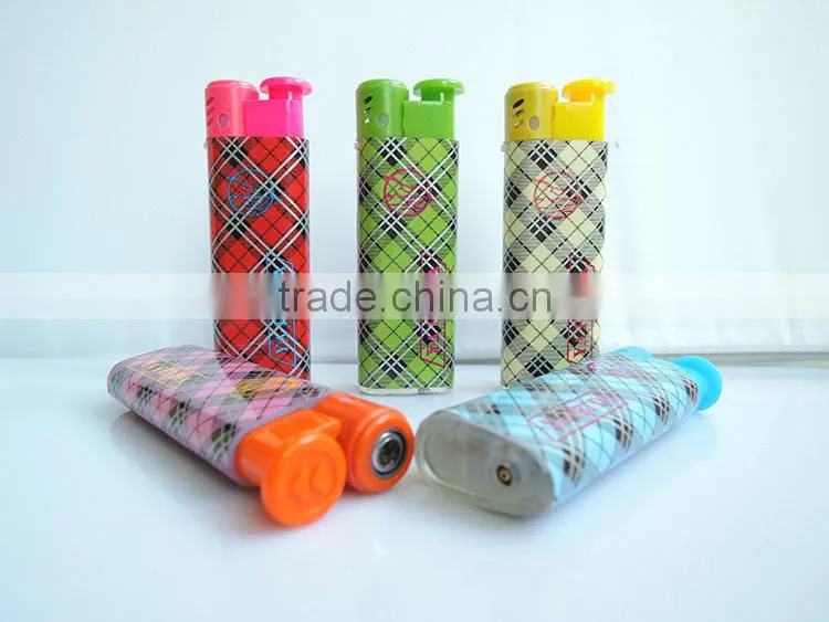 Fashion model cover beautiful picture electric style windproof flame cigar oil lighter