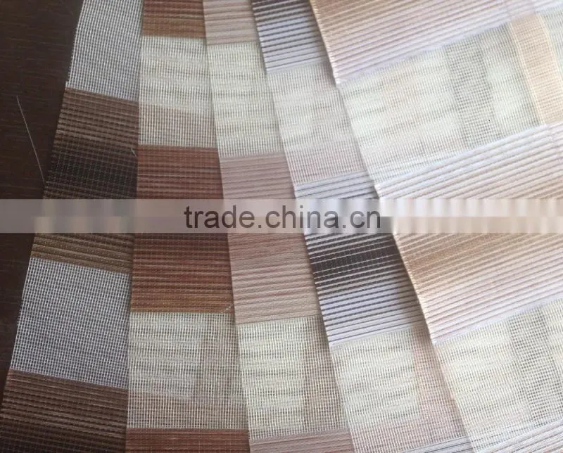 Wholesale Polyester Material Horizontal Pattern and Roller Type Fabric For Zebra Blinds