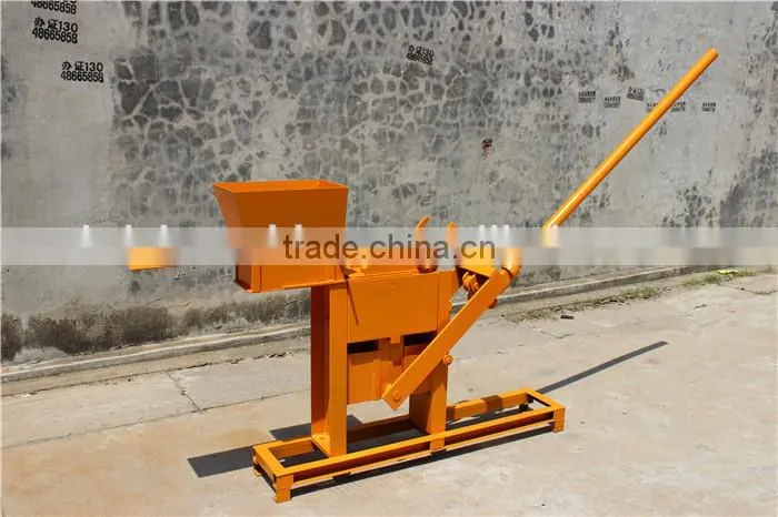 Manual Simple compressed hand power earth blocks machinery FL1-40