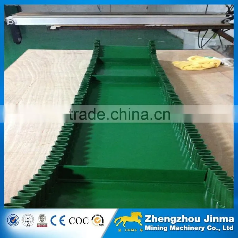 rubber PVC EP PU Food industry corrugated sidewall adjustable conveyor belt manufacturer