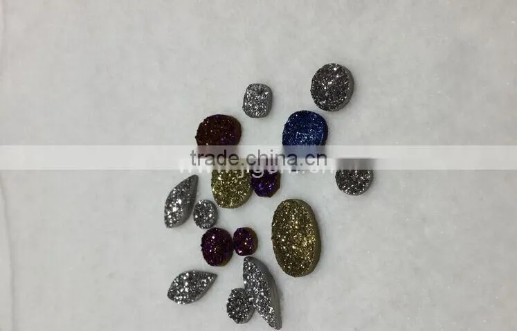 wholesale titanium natural agate druzy beads agate druzy beads druzy beads
