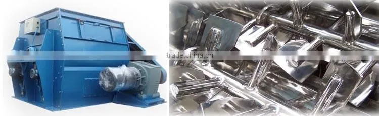 Horizontal Double Shaft paddle Non-gravity Dry Powder Mixer