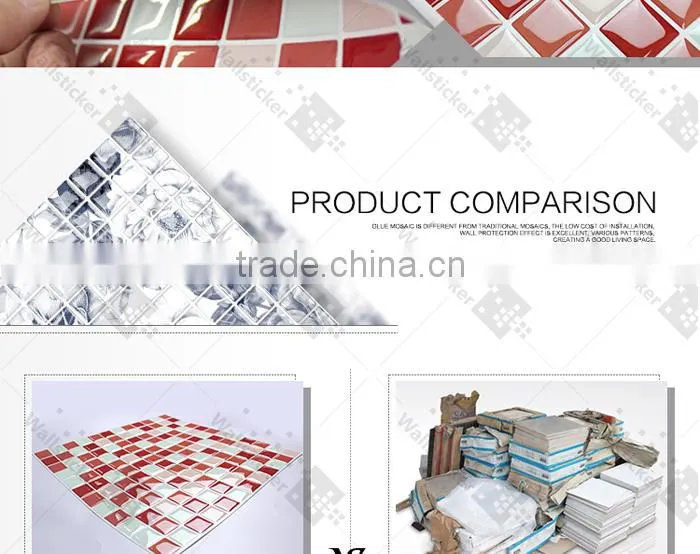 Yashi Removable waterproof kitchen tile sticker for wall decoration