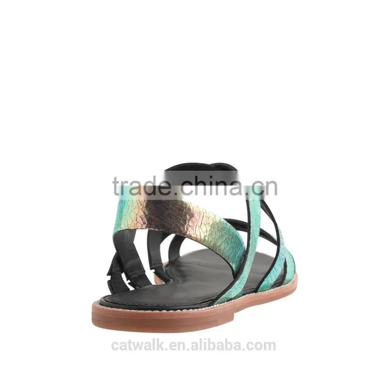 new product women flat sandal shoe high quality sexy colorful women casual sandal charming lady sandal