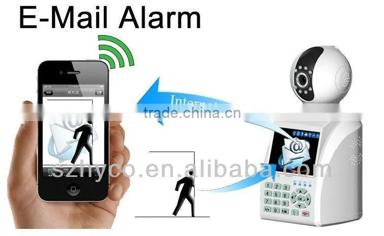 Wireless P2P IP Camera with 3.5inch screen free video calls