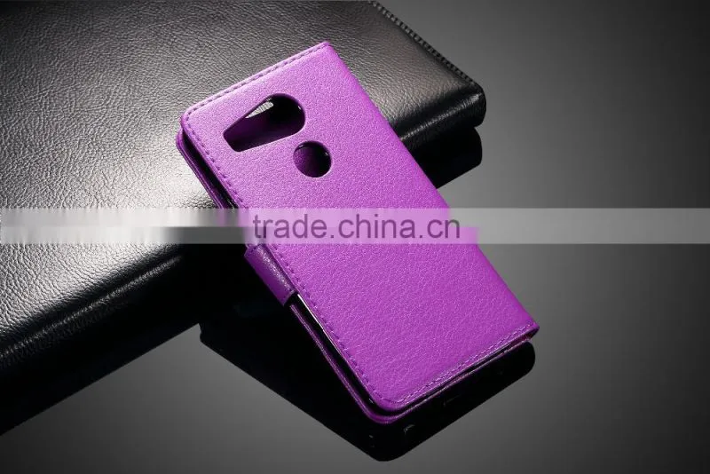 MMT Litchi Grain with Buckle PU Leather Wallet Case with Card Slot Case with PC Back Cover For Google 5X MT-4927
