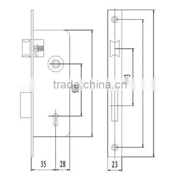 2016 China top security electronic key hotel door lock